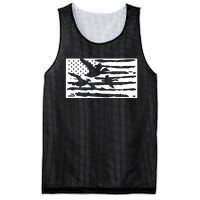 American Flag Duck Hunter Mesh Reversible Basketball Jersey Tank