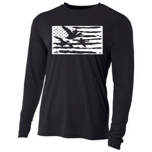 American Flag Duck Hunter Cooling Performance Long Sleeve Crew