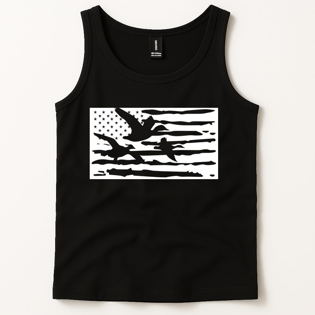 American Flag Duck Hunter Tank Top