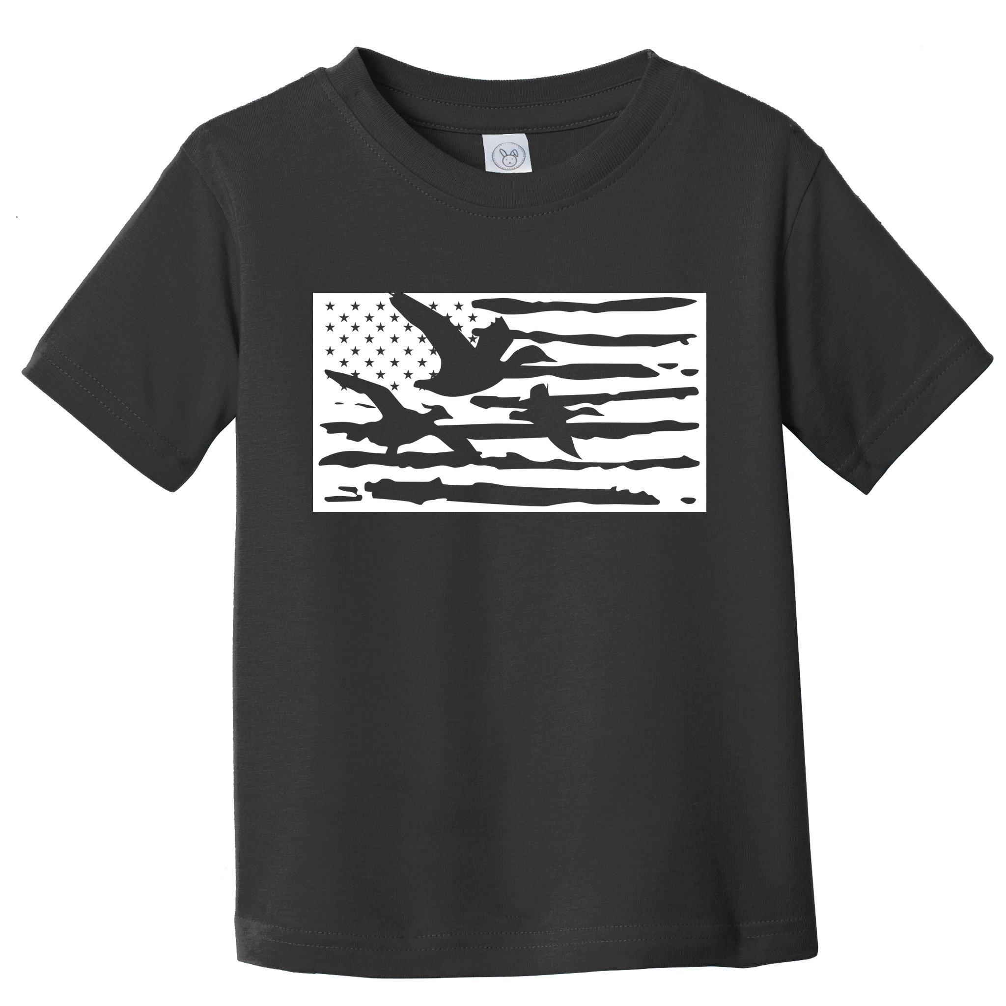American Flag Duck Hunter Toddler T-Shirt