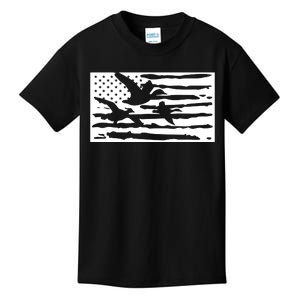 American Flag Duck Hunter Kids T-Shirt