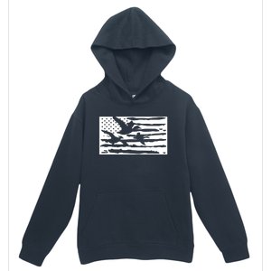 American Flag Duck Hunter Urban Pullover Hoodie