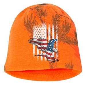 American Flag Eagle 4th Of July Independence Day Patriotic Kati - Camo Knit Beanie