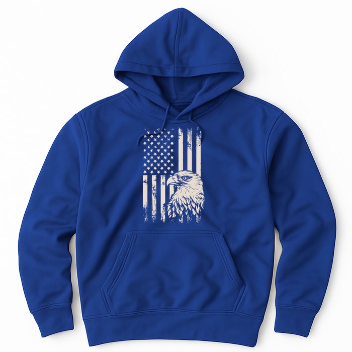 American Flag Eagle Usa Distressed Meaningful Gift Hoodie