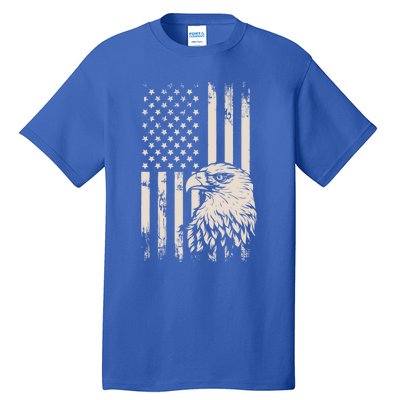 American Flag Eagle Usa Distressed Meaningful Gift Tall T-Shirt