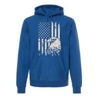 American Flag Eagle Usa Distressed Meaningful Gift Premium Hoodie