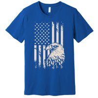 American Flag Eagle Usa Distressed Meaningful Gift Premium T-Shirt