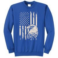 American Flag Eagle Usa Distressed Meaningful Gift Tall Sweatshirt