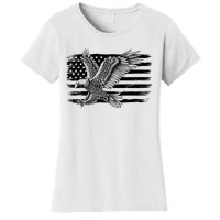 American Flag Eagle 4th Of July Independence Day Patriotic Women's T-Shirt