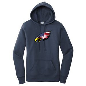 American Flag Eagle Women's Pullover Hoodie