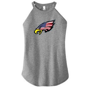 American Flag Eagle Women's Perfect Tri Rocker Tank