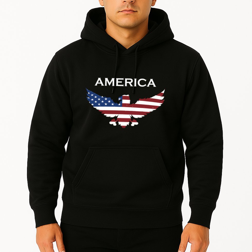 American Flag Eagle Hoodie