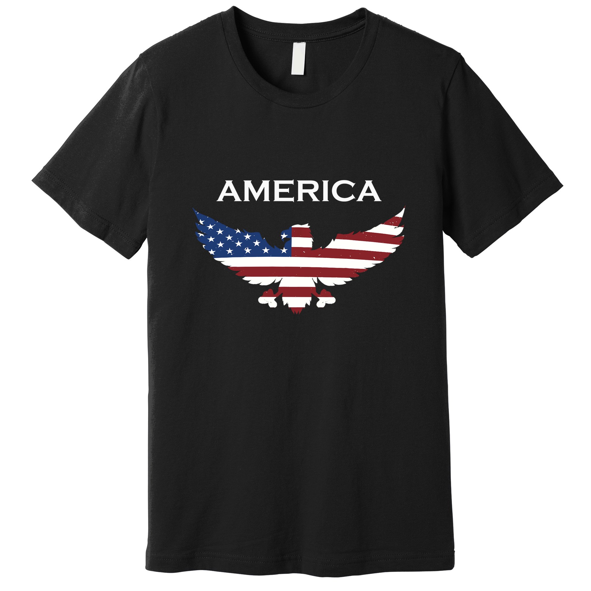 American Flag Eagle Premium T-Shirt
