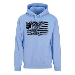 American Flag Eagle 4th Of July Independence Day Patriotic Unisex Surf Hoodie