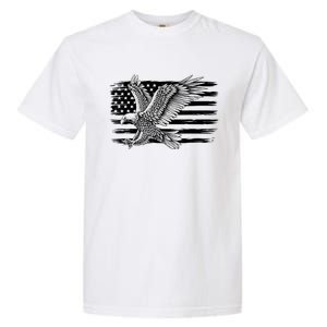 American Flag Eagle 4th Of July Independence Day Patriotic Garment-Dyed Heavyweight T-Shirt