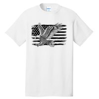 American Flag Eagle 4th Of July Independence Day Patriotic Tall T-Shirt