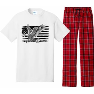 American Flag Eagle 4th Of July Independence Day Patriotic Pajama Set