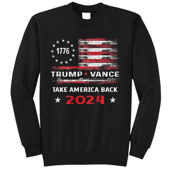 America Flag Election Trump Jd Vance 2024 Vp President Sweatshirt