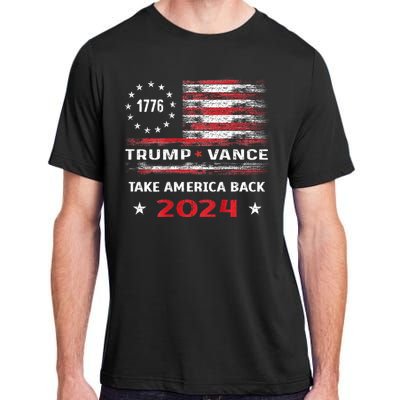 America Flag Election Trump Jd Vance 2024 Vp President Adult ChromaSoft Performance T-Shirt