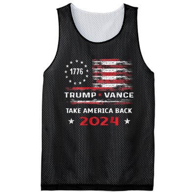 America Flag Election Trump Jd Vance 2024 Vp President Mesh Reversible Basketball Jersey Tank