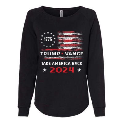 America Flag Election Trump Jd Vance 2024 Vp President Womens California Wash Sweatshirt