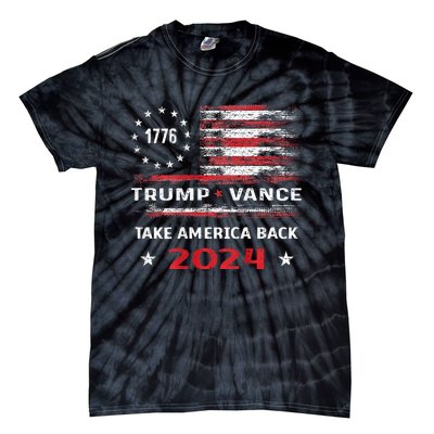 America Flag Election Trump Jd Vance 2024 Vp President Tie-Dye T-Shirt