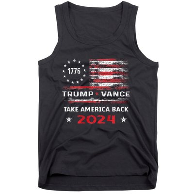 America Flag Election Trump Jd Vance 2024 Vp President Tank Top