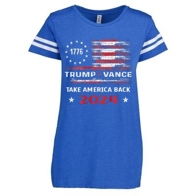 America Flag Election Trump Jd Vance 2024 Vp President Enza Ladies Jersey Football T-Shirt