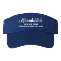 Alhamdulillah For Everything Islamic Muslim Ramadan Eid Gift Valucap Bio-Washed Visor