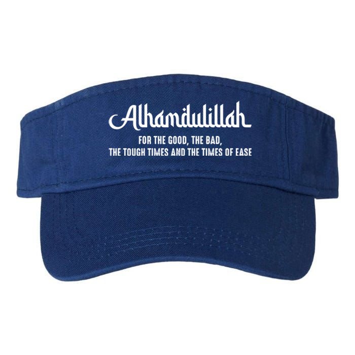 Alhamdulillah For Everything Islamic Muslim Ramadan Eid Gift Valucap Bio-Washed Visor