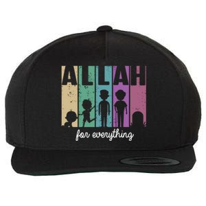 Allah For Everything Islam Muslim Alhamdulillah Ramadan Gift Great Gift Wool Snapback Cap