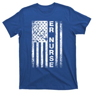 American Flag Er Nurse Emergency Room Nurse Gift T-Shirt