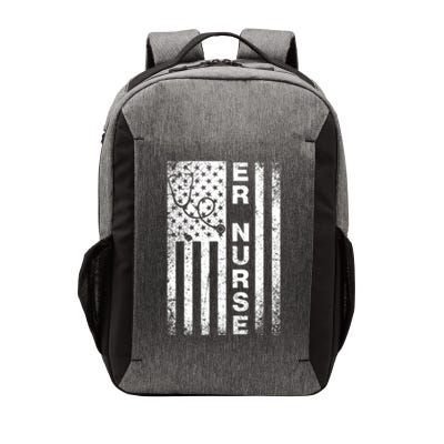 American Flag Er Nurse Emergency Room Nurse Gift Vector Backpack