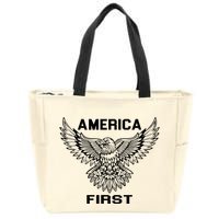 America First Eagle America First Zip Tote Bag