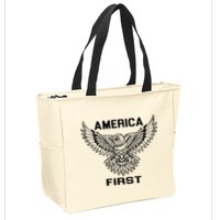 America First Eagle America First Zip Tote Bag