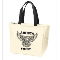 America First Eagle America First Zip Tote Bag