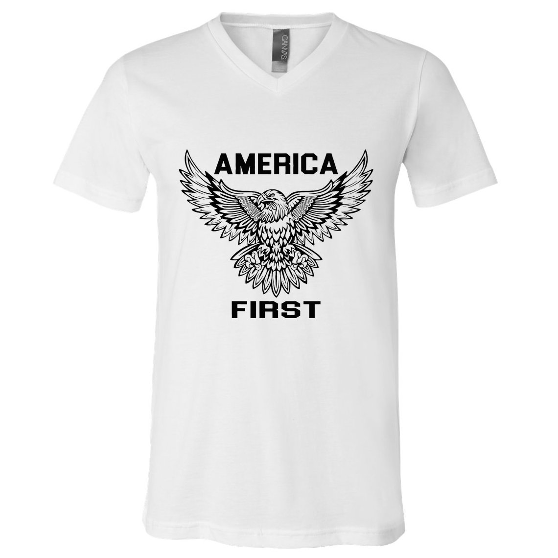 America First Eagle America First V-Neck T-Shirt