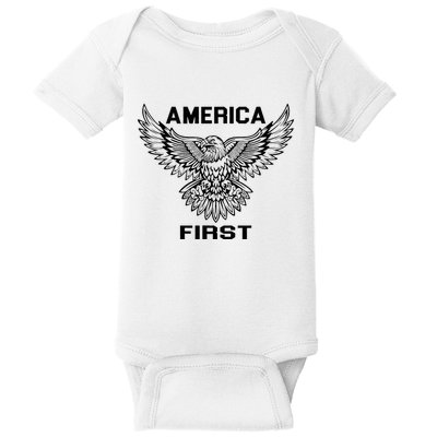 America First Eagle America First Baby Bodysuit
