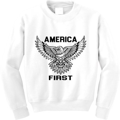 America First Eagle America First Kids Sweatshirt