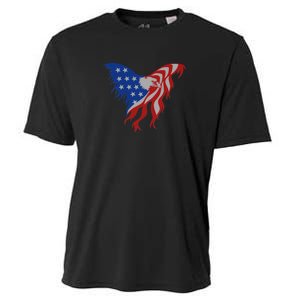 American Flag Eagle. Cooling Performance Crew T-Shirt