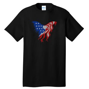 American Flag Eagle. Tall T-Shirt