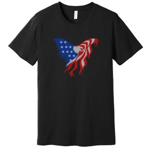 American Flag Eagle. Premium T-Shirt