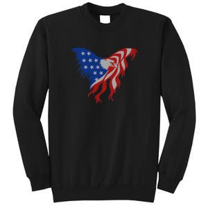 American Flag Eagle. Tall Sweatshirt