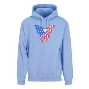 American Flag Eagle. Unisex Surf Hoodie