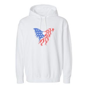 American Flag Eagle. Garment-Dyed Fleece Hoodie