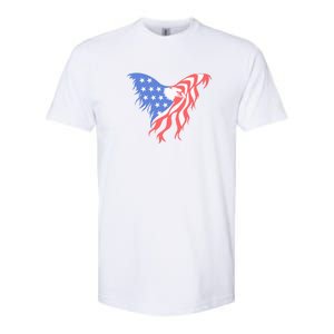 American Flag Eagle. Softstyle CVC T-Shirt