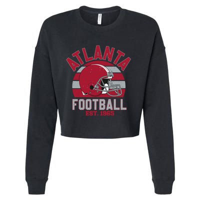 Atlanta Football Est 1965 Team Supporter Cropped Pullover Crew