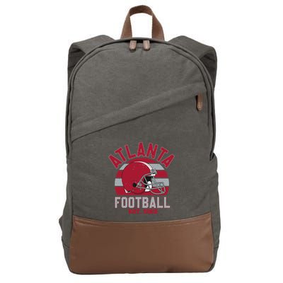 Atlanta Football Est 1965 Team Supporter Cotton Canvas Backpack