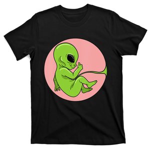 Alien Fetus Embryo Baby Pregnancy Ufo T-Shirt