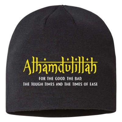 Alhamdulillah For Everything Islamic Gift For Muslim Sustainable Beanie